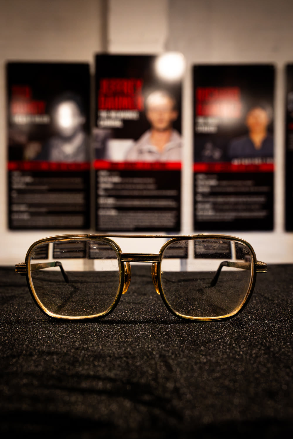 Jeffrey Dahmer's authenticated eyeglasses in the Mindhunter Room
