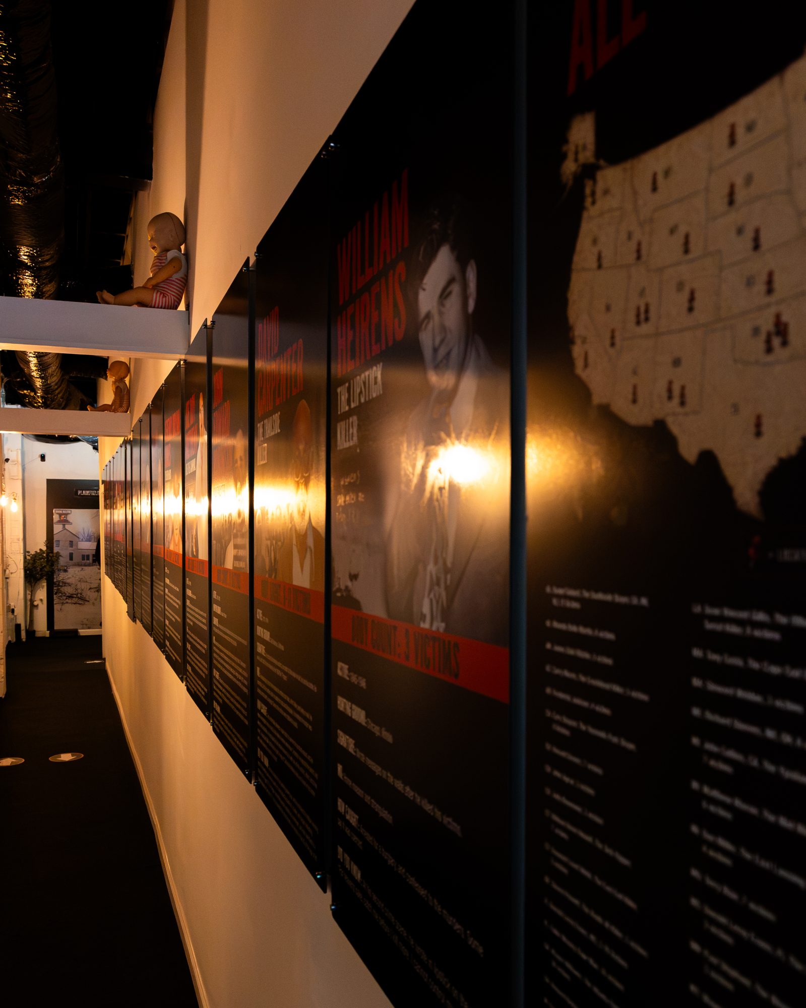 The map wall of American serial killers