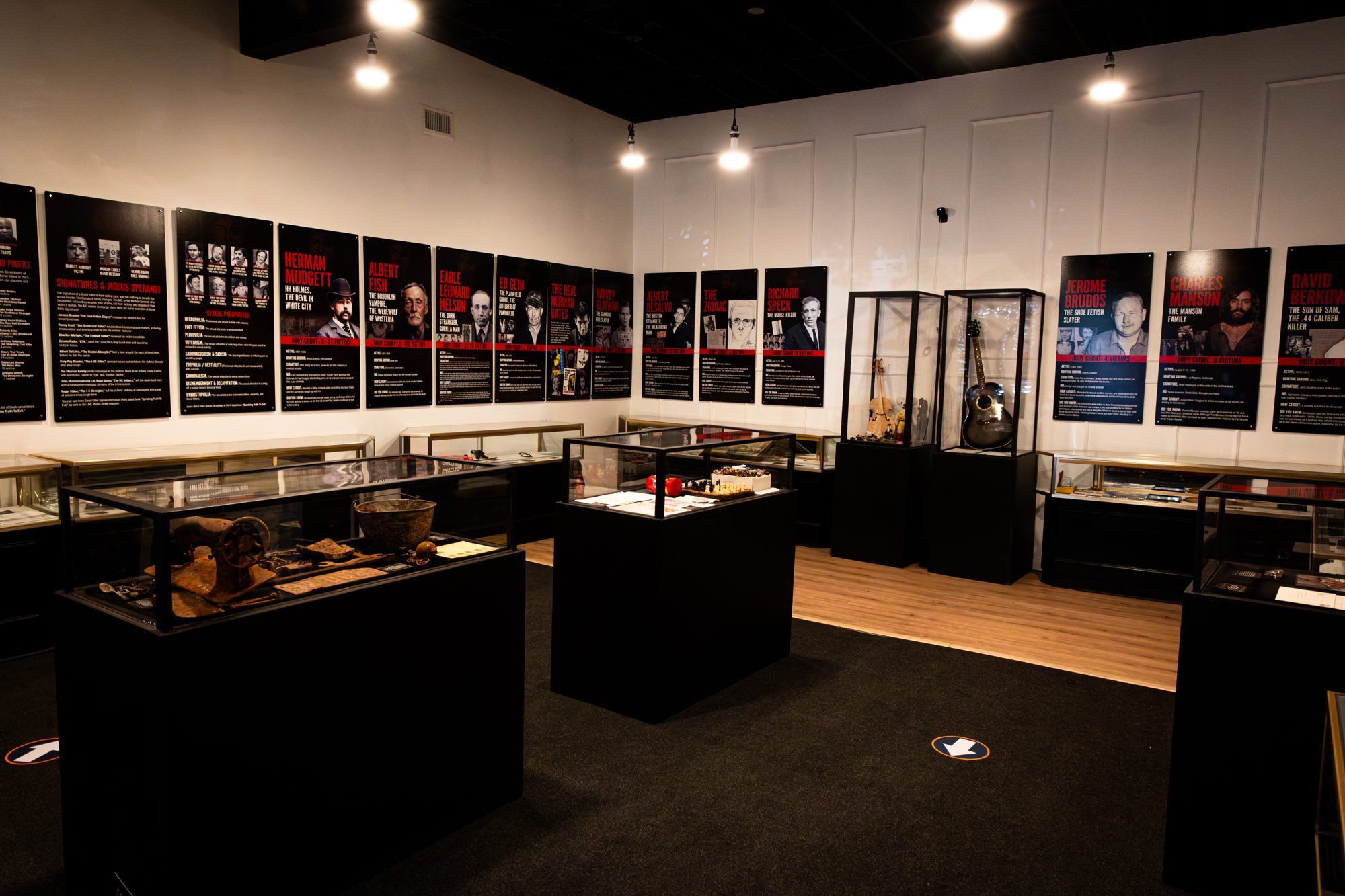 Exhibit panels and artifacts